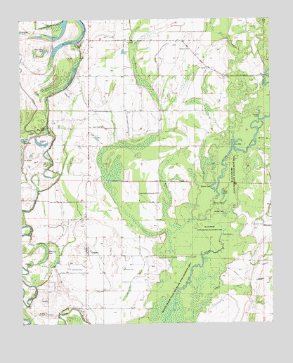 Gregory, AR USGS Topographic Map