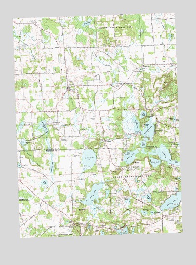 Gregory, MI USGS Topographic Map