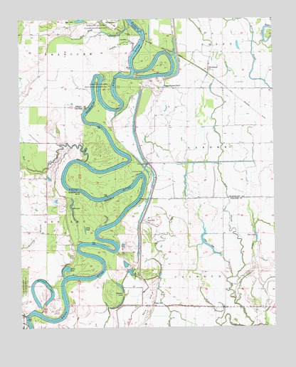 Gregory SW, AR USGS Topographic Map