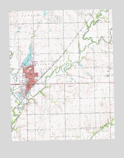 Augusta, KS USGS Topographic Map