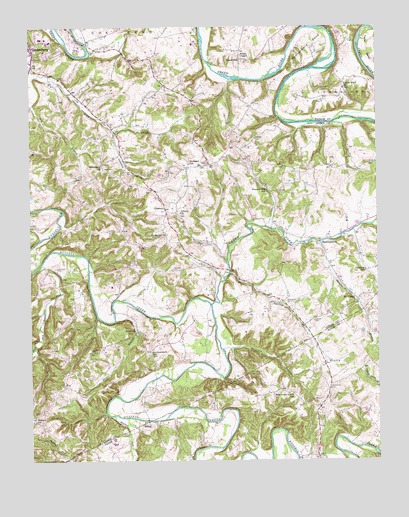 Gresham, KY USGS Topographic Map