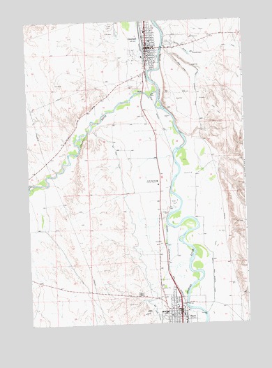 Greybull South, WY USGS Topographic Map