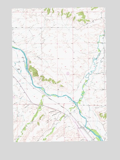 Greycliff, MT USGS Topographic Map