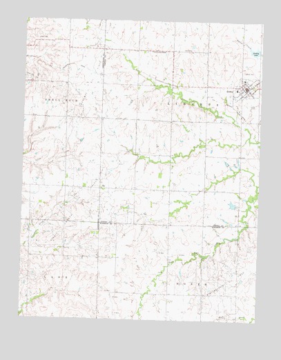 Gridley, KS USGS Topographic Map