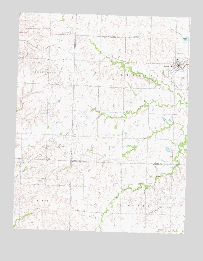 Gridley, KS USGS Topographic Map