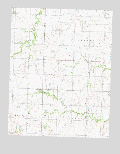 Gridley NW, KS USGS Topographic Map