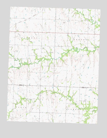 Gridley SE, KS USGS Topographic Map