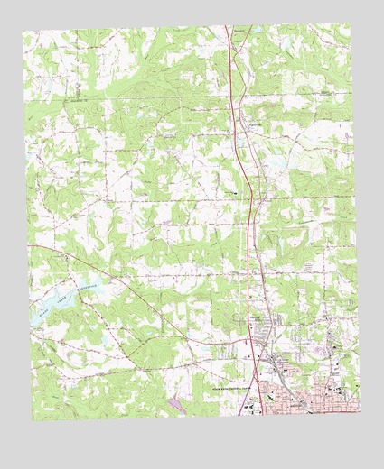Griffin North, GA USGS Topographic Map