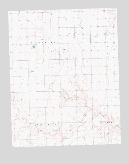 Griggs NE, OK USGS Topographic Map