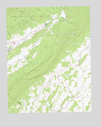 Augusta Springs, VA USGS Topographic Map