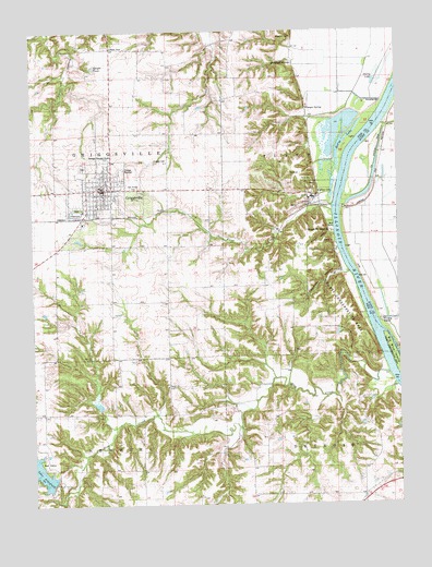 Griggsville, IL USGS Topographic Map