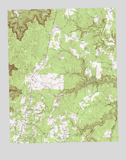 Grimsley, TN USGS Topographic Map