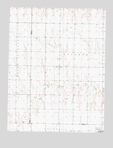 Grinnell North, KS USGS Topographic Map