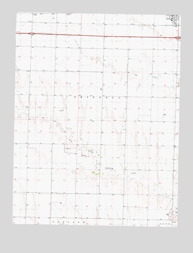 Grinnell South, KS USGS Topographic Map