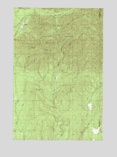 Grisdale, WA USGS Topographic Map