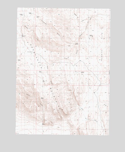 Groan Canyon, OR USGS Topographic Map