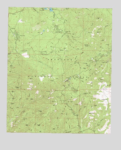 Groom Creek, AZ USGS Topographic Map