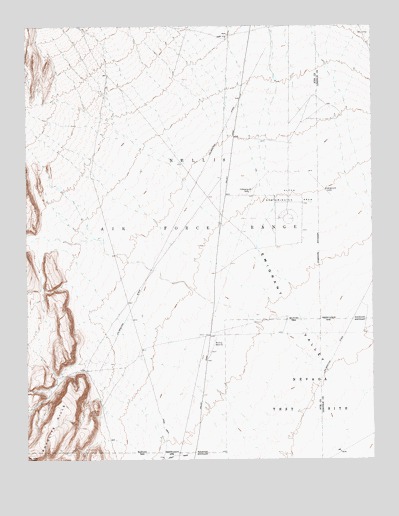 Groom Mine SW, NV USGS Topographic Map