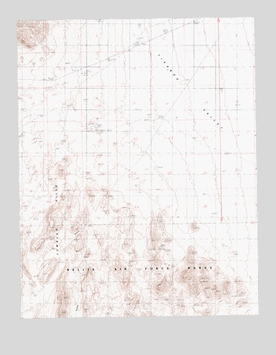 Groom Range SE, NV USGS Topographic Map
