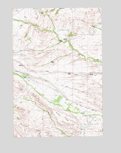 Grosfield Ranch, MT USGS Topographic Map