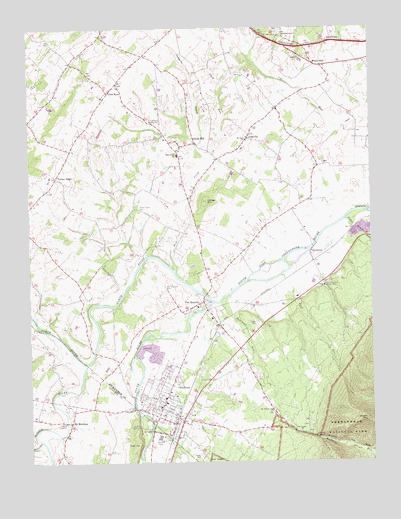 Grottoes, VA USGS Topographic Map