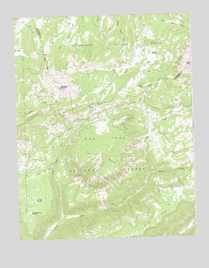 Groundhog Mountain, CO USGS Topographic Map