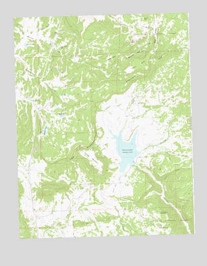 Groundhog Reservoir, CO USGS Topographic Map