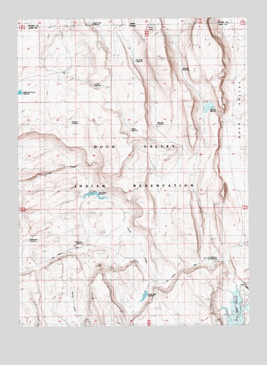 Groundhog Reservoir, NV USGS Topographic Map