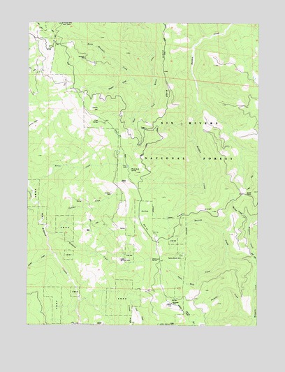 Grouse Mountain, CA USGS Topographic Map
