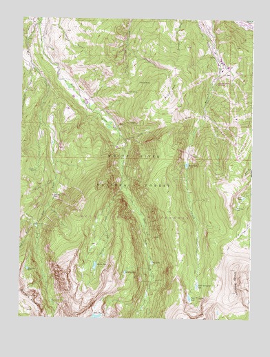 Grouse Mountain, CO USGS Topographic Map