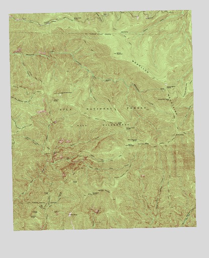 Grouse Mountain, NM USGS Topographic Map