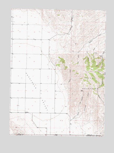 Grover Canyon, ID USGS Topographic Map
