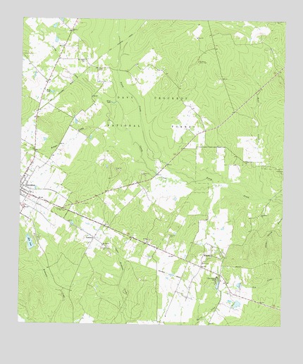 Groveton East, TX USGS Topographic Map