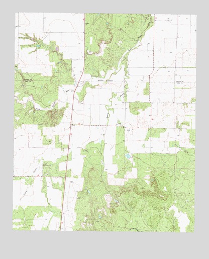 Grow, TX USGS Topographic Map