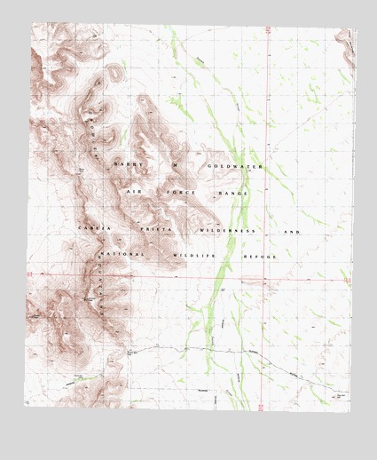 Growler Peak, AZ USGS Topographic Map