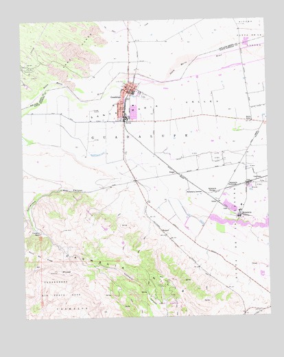 Guadalupe, CA USGS Topographic Map