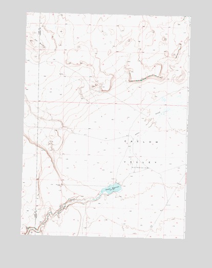Guano Reservoir, OR USGS Topographic Map