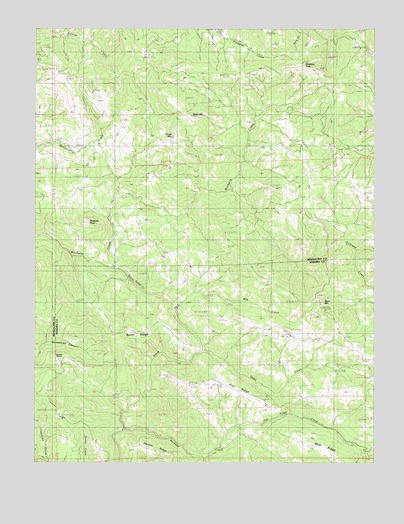 Gube Mountain, CA USGS Topographic Map