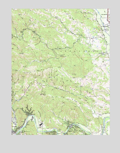 Guerneville, CA USGS Topographic Map