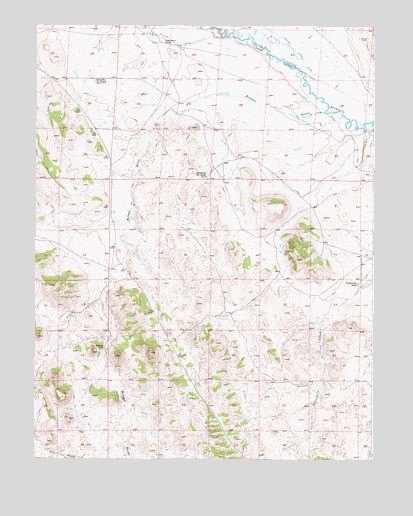 Guffey NW, CO USGS Topographic Map