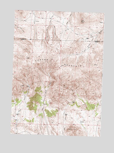 Guffy Peak, WY USGS Topographic Map