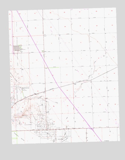 Guijarral Hills, CA USGS Topographic Map