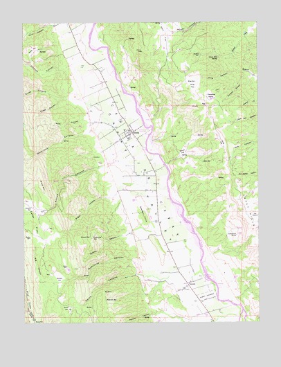 Guinda, CA USGS Topographic Map