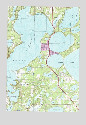 Gull Lake, MN USGS Topographic Map