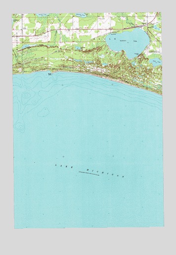 Gulliver, MI USGS Topographic Map
