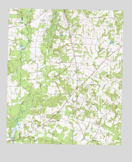 Gum Springs, TX USGS Topographic Map