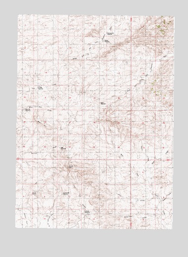 Gumbo Hill, WY USGS Topographic Map