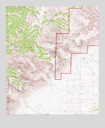Gunsight Canyon, NM USGS Topographic Map