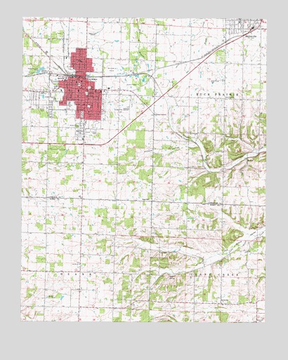 Aurora, MO USGS Topographic Map