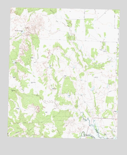 Gunsight Draw NE, TX USGS Topographic Map